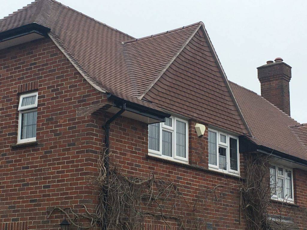 House with tiled roof